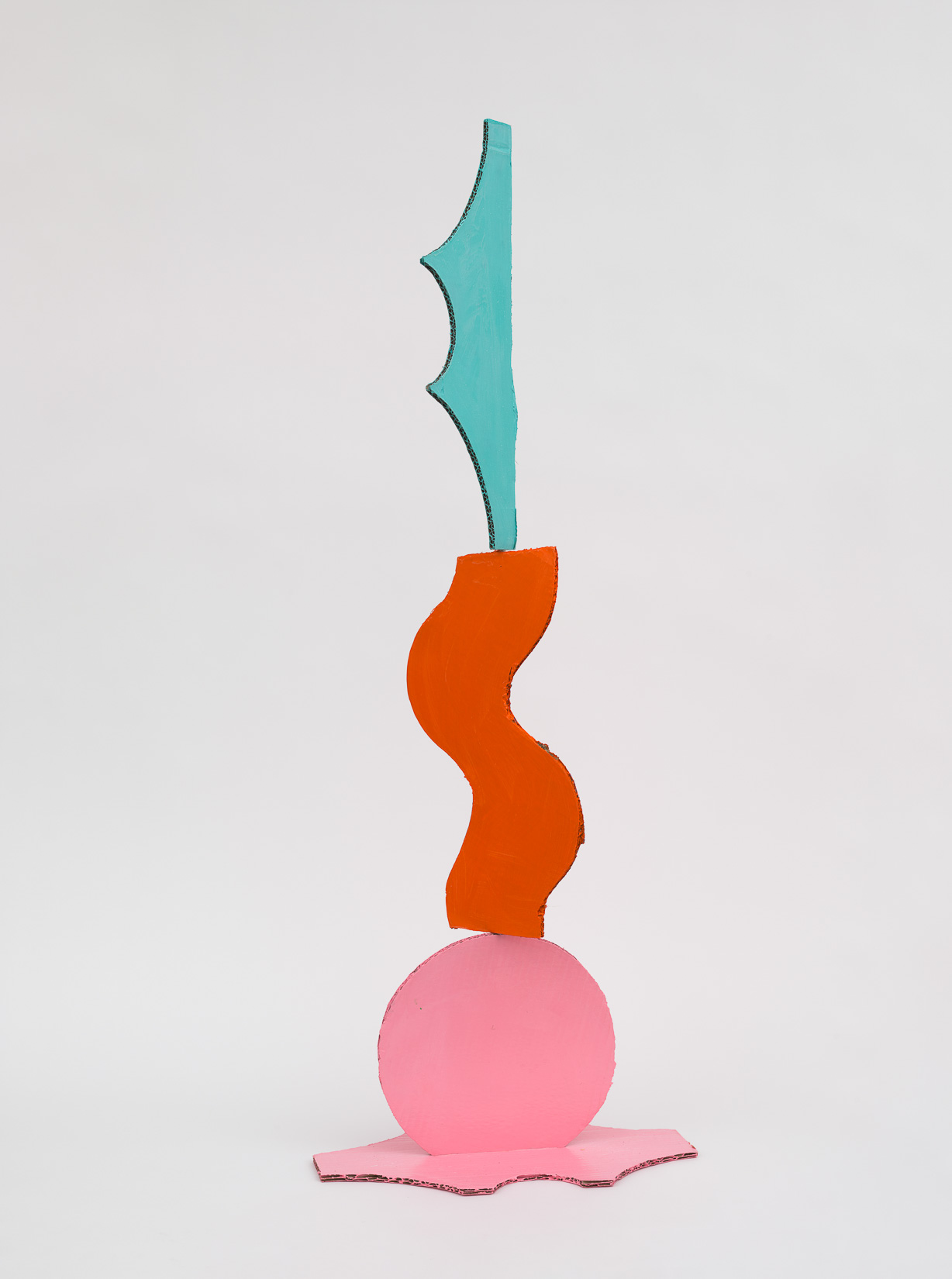 Tower of Holes (Pink, orange and pale blue)